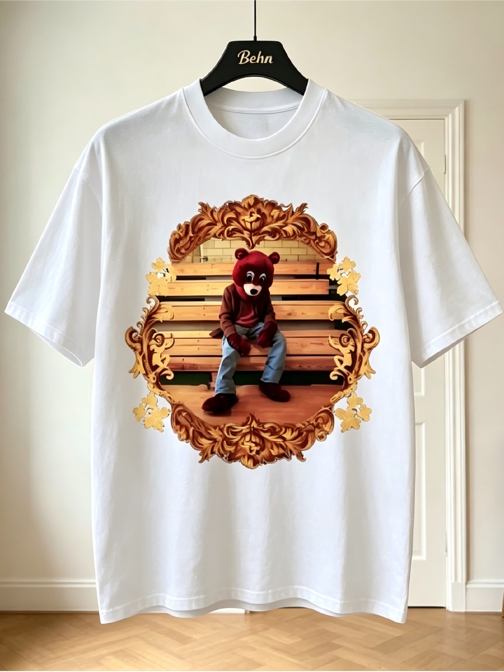 Kanye West Ye The College Dropout Bear Art Heavyweight Style T-shirt Unisex